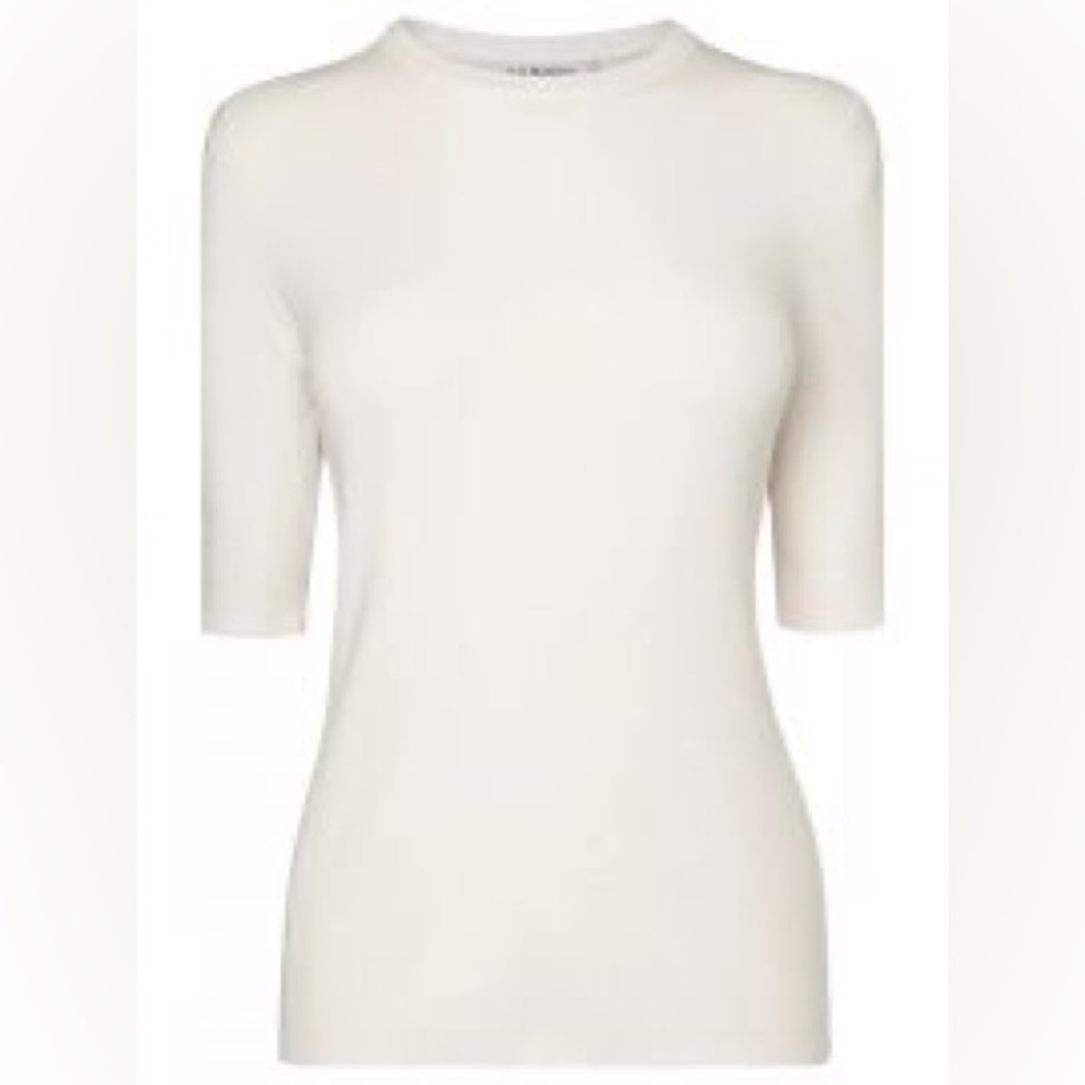 LK Bennett TL Tomasi Cream Knit Top